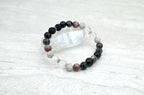 Intention creating change 8mm oil diffuser shungite bracelet