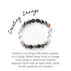 creating change intention bracelet moxie malas yoga jewelry
