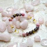 Survivor Bracelet Rose quartz domestic abuse legal advocacy center