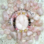 Survivor Bracelet Rose quartz domestic abuse legal advocacy center