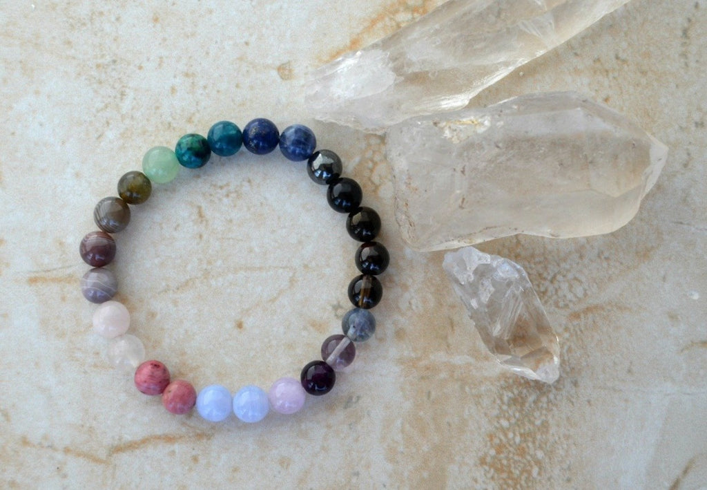 thrive peace within 8mm stretch elastic oil diffuser bracelet