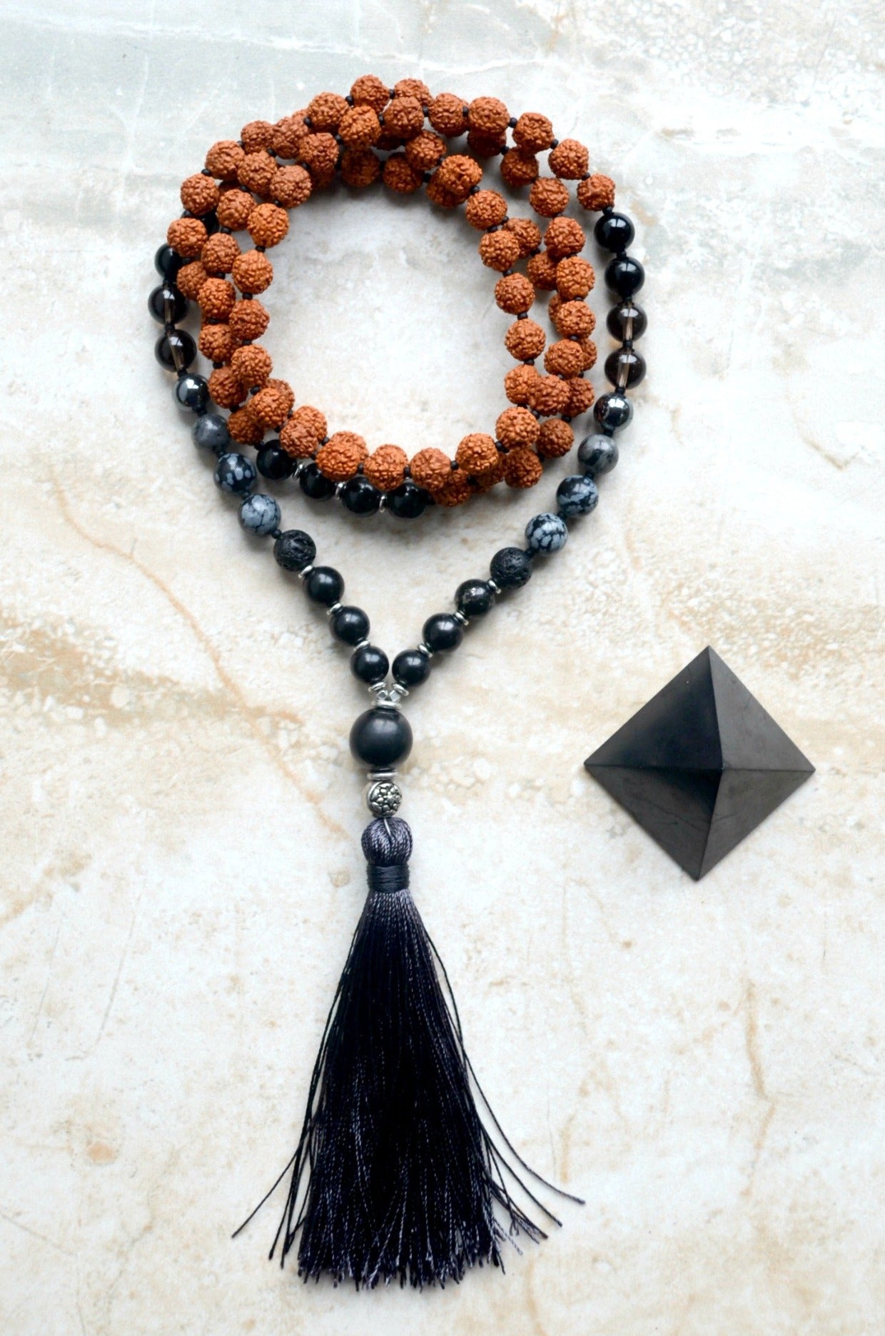 EMF Protection Mala Positive Vibes Shungite