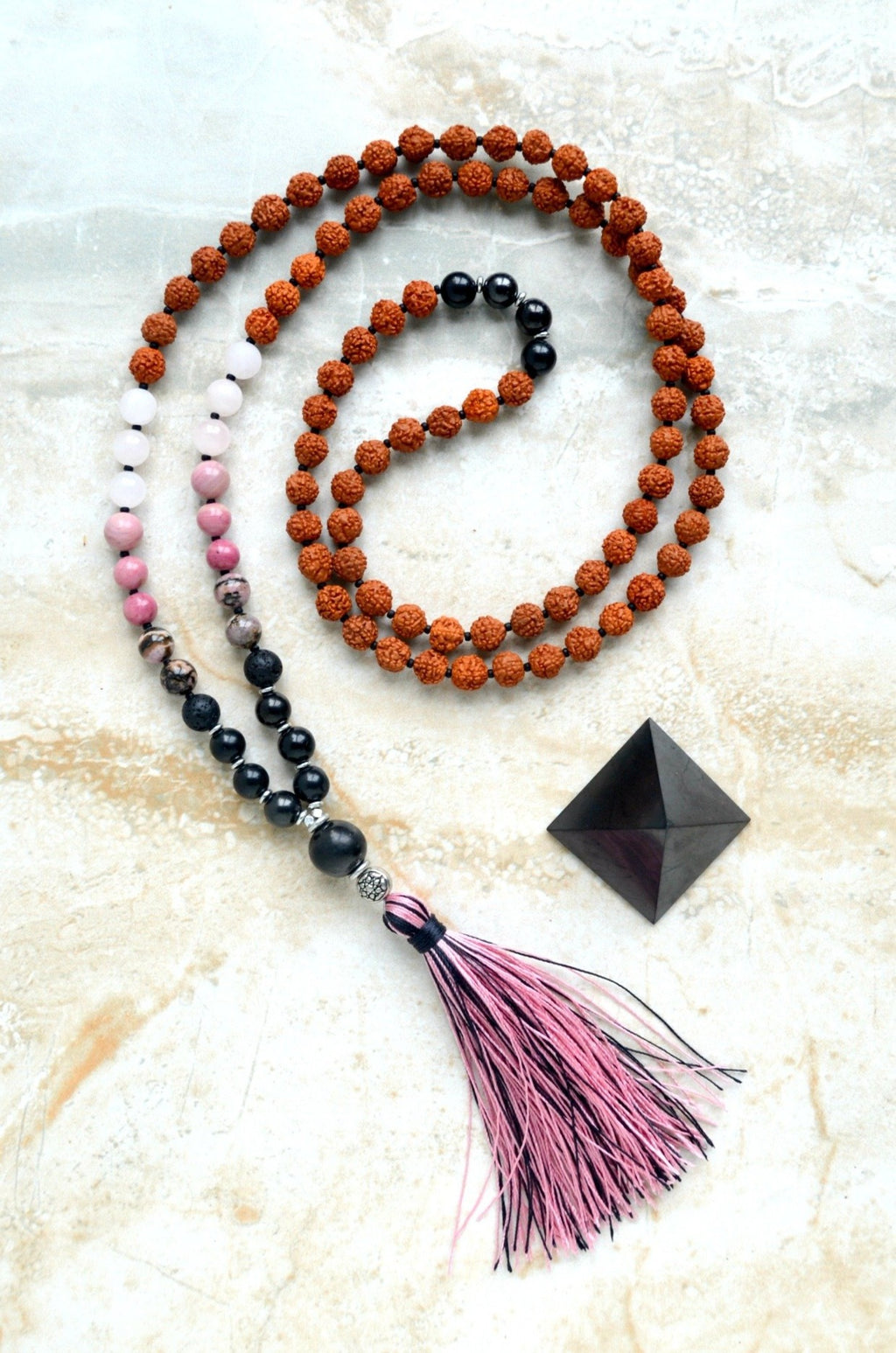 EMF Protection Mala Resilient Love Shungite