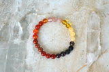 akasha Inner Flame Bracelet - Fire Element 8mm stretch elastic essential oil diffuser