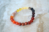 Akasha Inner Flame Bracelet - Fire Element 8mm stretch elastic essential oil diffuser bracelet