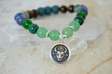 akasha living earth zodiac taurus 8mm stretch elastic essential oil diffuser bracelet set