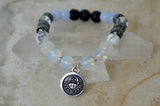 Zodiac gemini 8mm stretch elastic oil diffuser bracelet