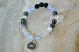 Zodiac gemini 8mm stretch elastic oil diffuser bracelet