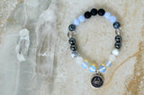 Zodiac gemini 8mm stretch elastic oil diffuser bracelet