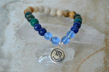 Zodiac virgo 8mm stretch elastic oil diffuser bracelet