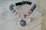 Capricorn Zodiac Diffuser 8mm elastic stretch bracelet