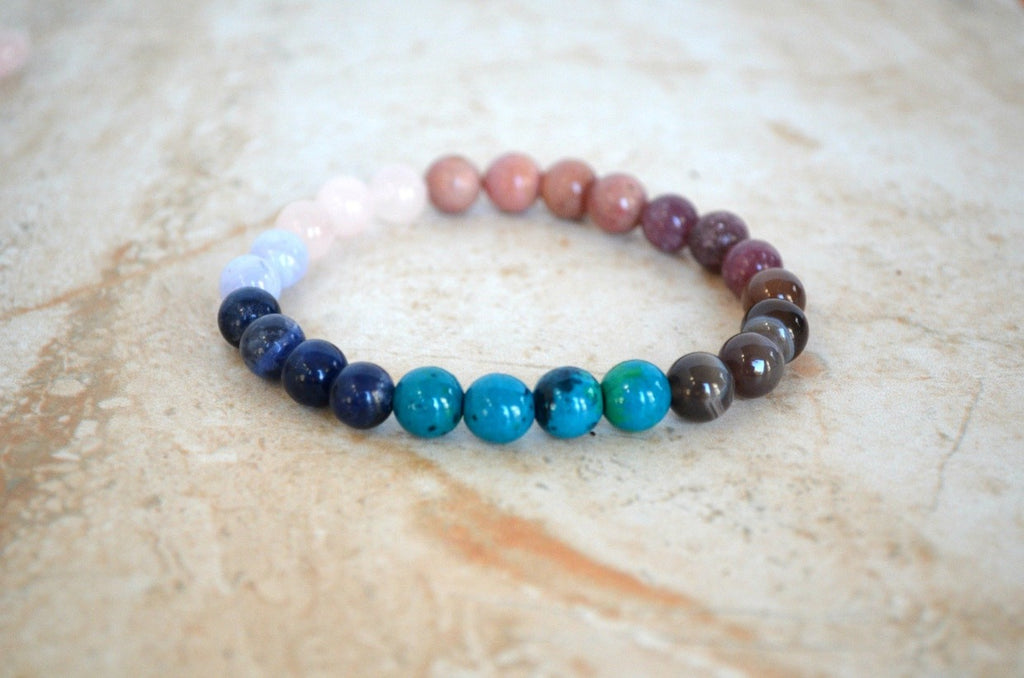 Sweet Strength diabetes awareness 8mm elastic stretch bracelet