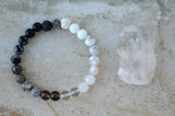 Thrive stillness yin yang balance essential oil diffuser 8mm stretch elastic bracelet
