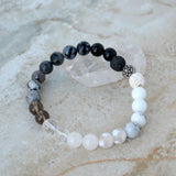 Thrive stillness yin yang balance essential oil diffuser 8mm stretch elastic bracelet