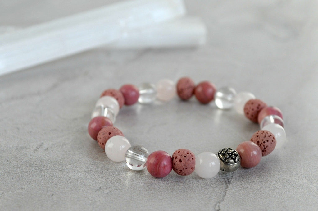 love mandala essence essential oil diffuser 8mm stretch elastic bracelet