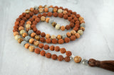 Strength Mandala Essence Essential Oil Diffuser Mala Picture Jasper Rudraksha