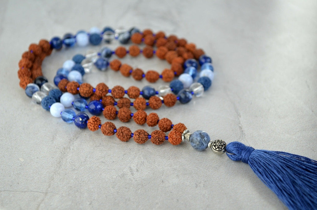 Expression Mandala Essence Essential Oil Diffuser Mala Sodalite Rudraksha