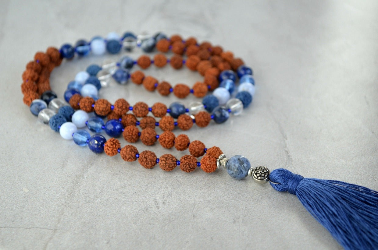 Expression Mandala Essence Essential Oil Diffuser Mala Sodalite Rudraksha