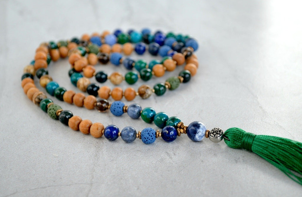 Akasha Living Earth Element Essential Oil Diffuser Mala