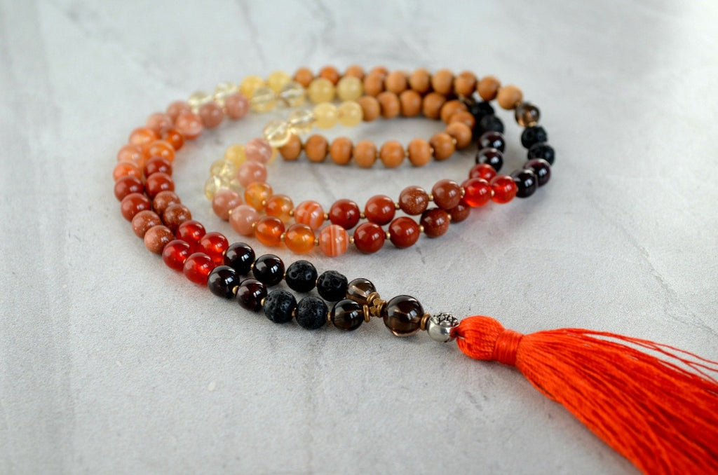 Akasha Inner Flame Fire Element Essential Oil Diffuser Mala