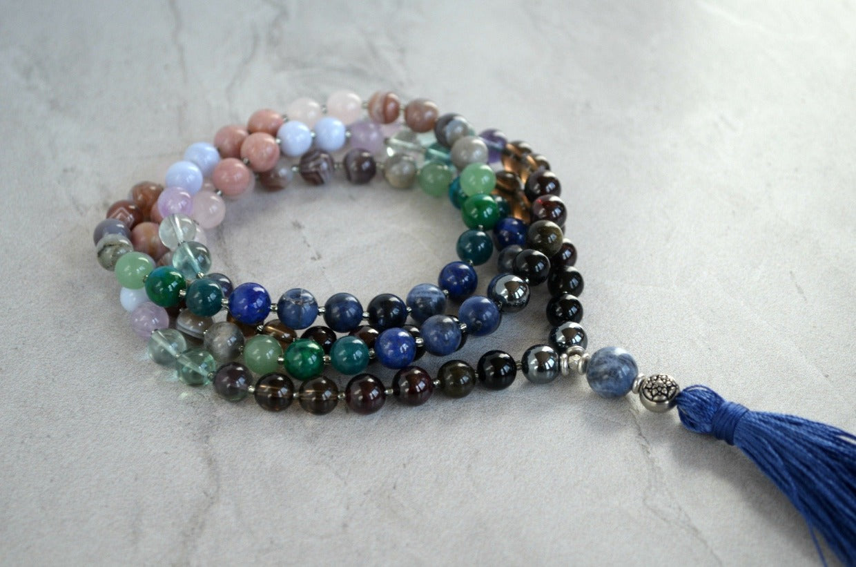 Peace Within Thrive Gemstone Mala
