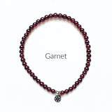 Moxie Amplifier 4mm garnet bracelet