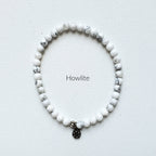 Howlite bracelet 4mm amplifier