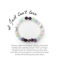 I just can't even intention bracelet moxie malas yoga jewelry