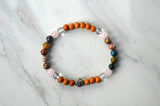 Love, Light + Healing 6mm elastic stretch bracelet