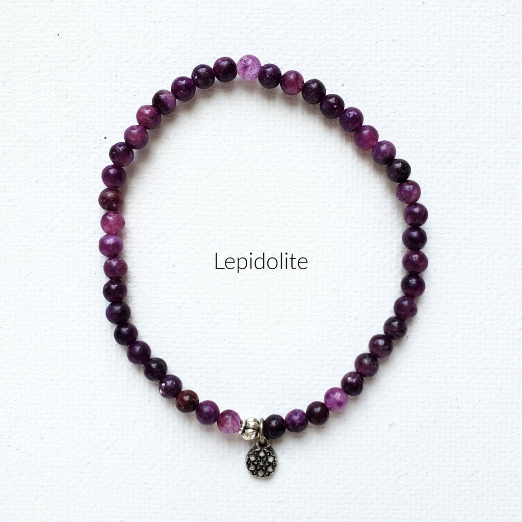 Moxie Amplifier 4mm lepidolite bracelet