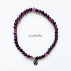 Moxie Amplifier 4mm lepidolite bracelet
