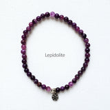 Moxie Amplifier 4mm lepidolite bracelet