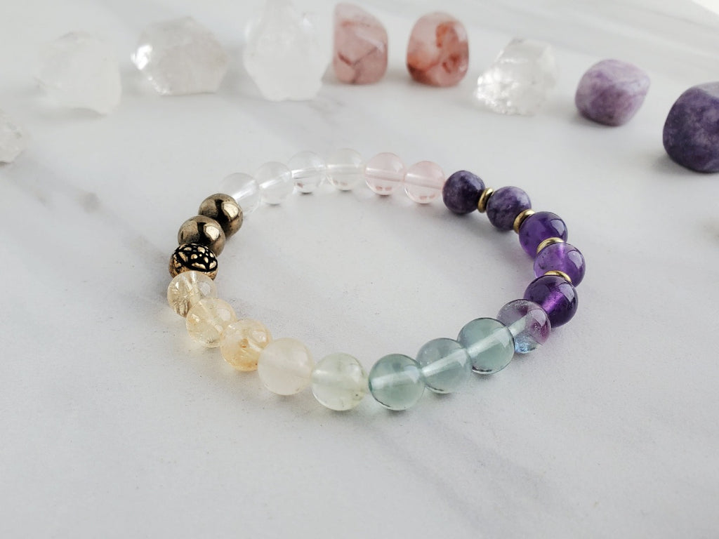 Morgan St. Jean lucky me energy bracelet manifestation bracelet moxie malas collaboration