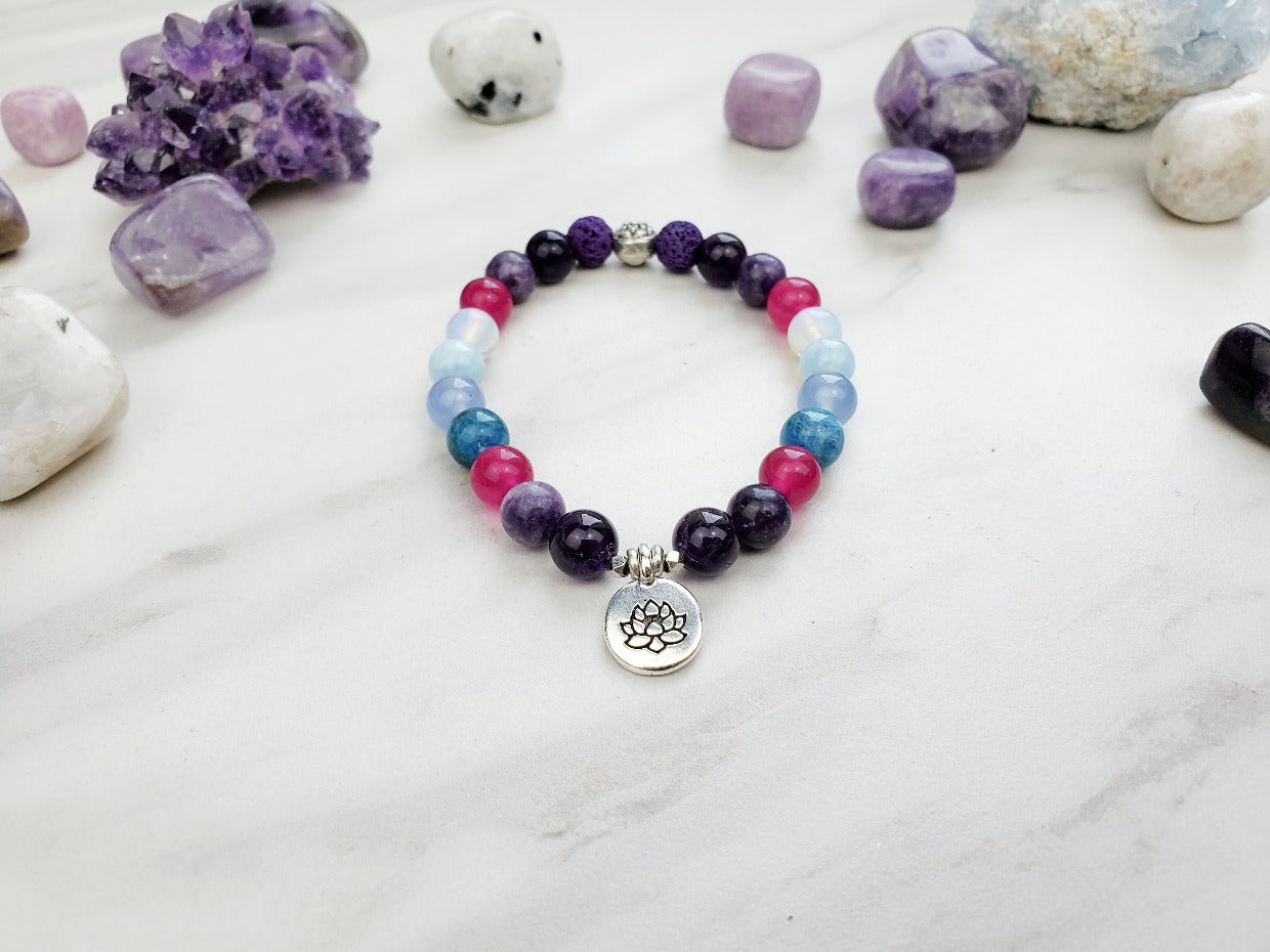 Our tribe that thrives bracelet with medium sarah lemos