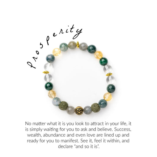 prosperity abundance manifestation intention bracelet moxie malas yoga jewelry
