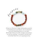 purpose intention bracelet yoga jewelry moxie malas