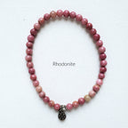 Moxie Amplifier 4mm rhodonite bracelet