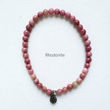 Moxie Amplifier 4mm rhodonite bracelet