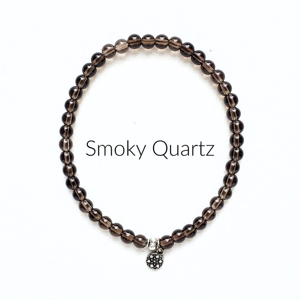 Moxie Amplifier 4mm smoky quartz bracelet
