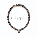 Moxie Amplifier 4mm smoky quartz bracelet