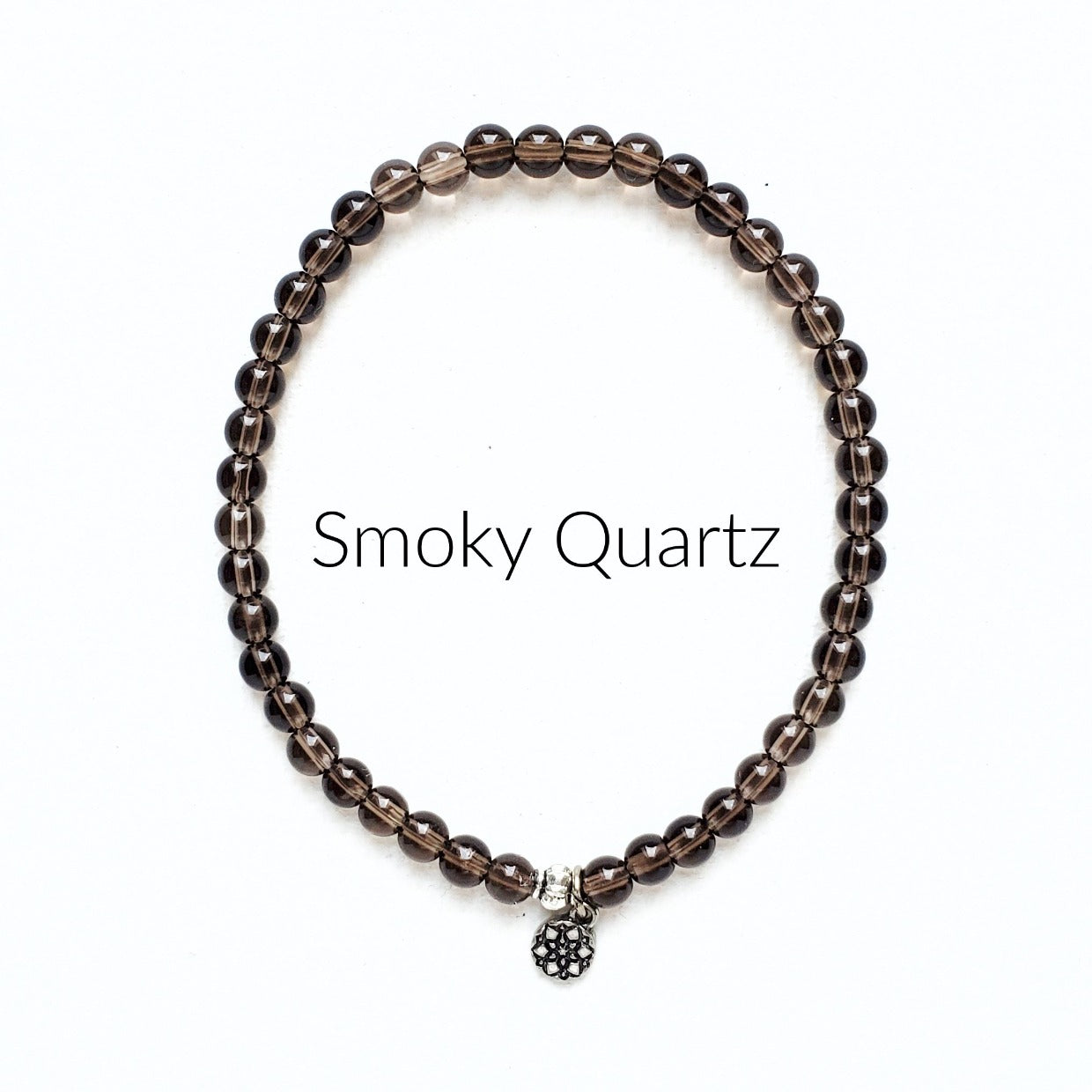 Moxie Amplifier 4mm smoky quartz bracelet