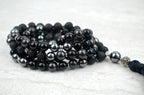 Steady Men's Intention Mala Hematite Shungite Onyx