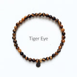Tiger Eye Bracelet 4mm amplifier stretch elastic
