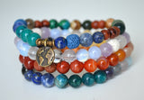 Akasha Bracelet Set 8mm stretch elastic essential oil diffuser bracelet