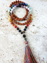 Pride rainbow mala love is love full chakra